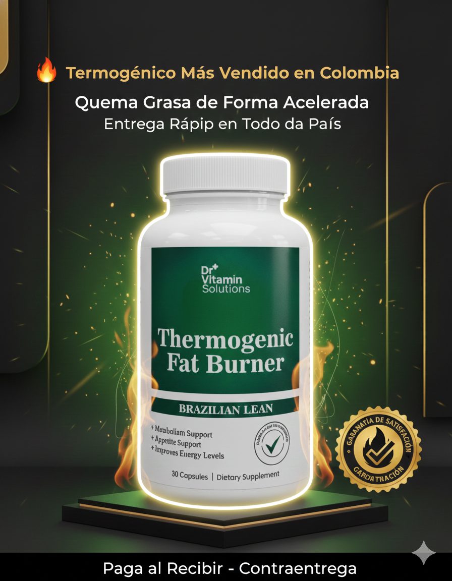 Thermogenic Fat Burner - Brazilian Lean™ - Quemador de Grasa Abdominal y Energizante Natural (Fórmula Americana)
